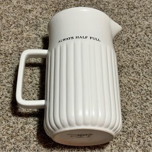 Primitives by Kathy Always Half Full Large Pitcher